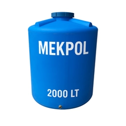 2 ton plastik dikey depo