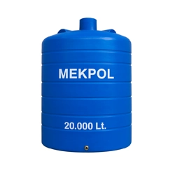 20 ton plastik dikey depo